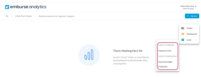 Explore selection screen showing available data fields.