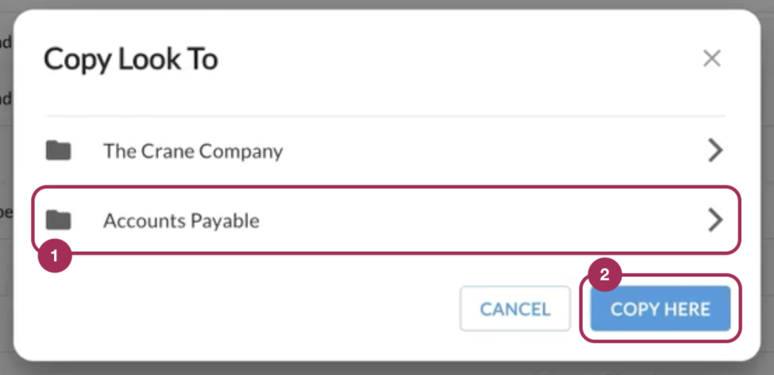 Folder selection window with Copy Here button.