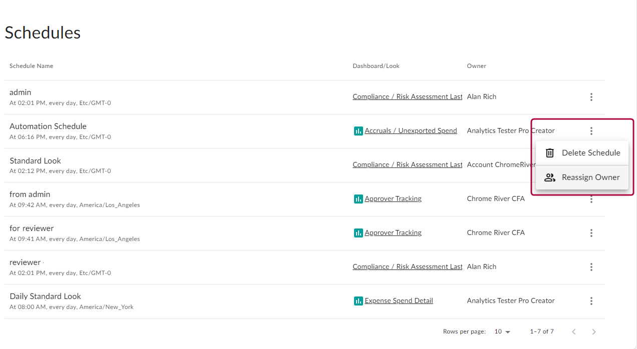 More Actions menu with Reassign Owner option.