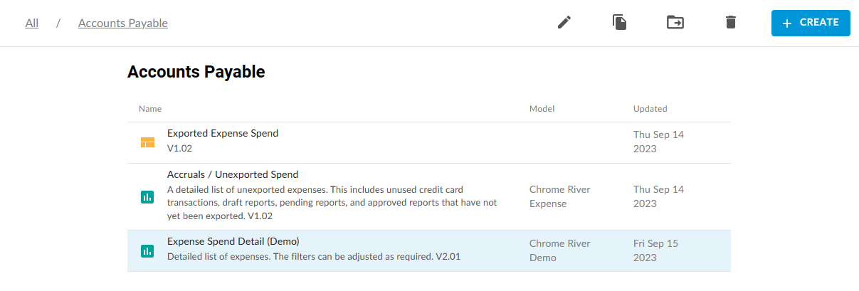 Destination folder showing the copied report available to open