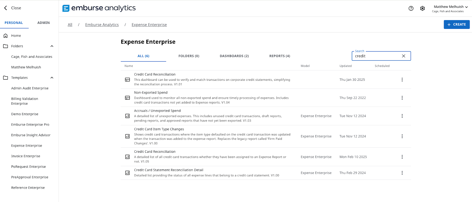 Folder view showing new search box in the upper right