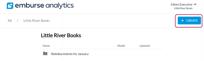 +Create button in the upper navigation bar.